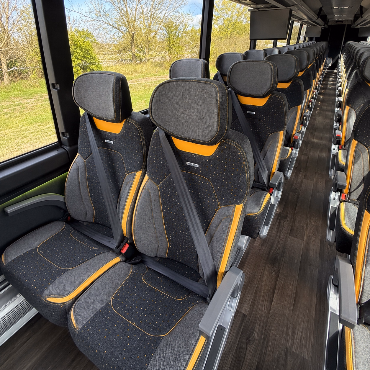allen airport transportation onboard seating