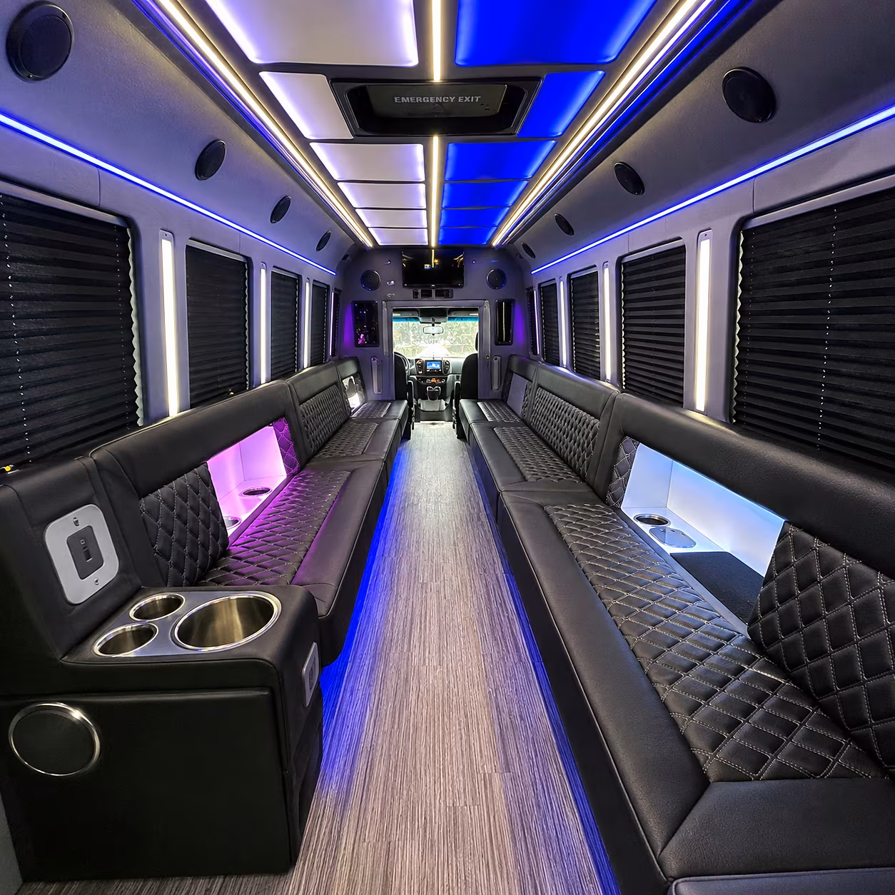 allen wedding party bus rental