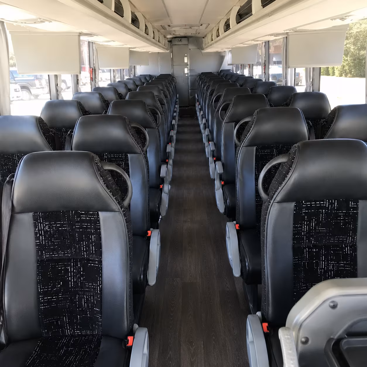 rowlett charter bus rental interior