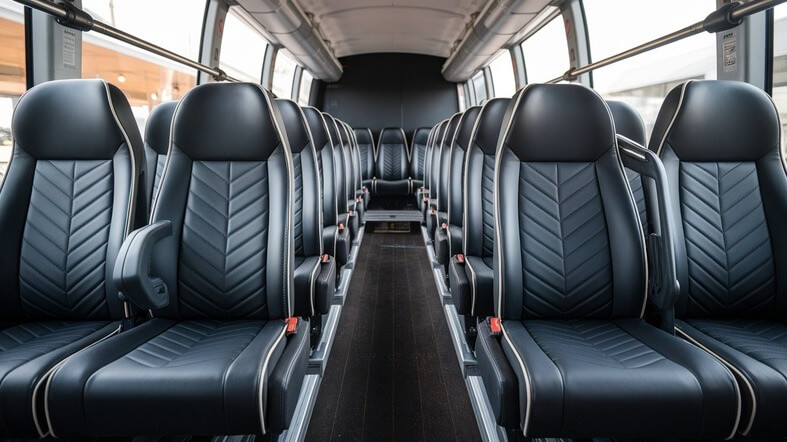 28 passenger minibus interior sherman