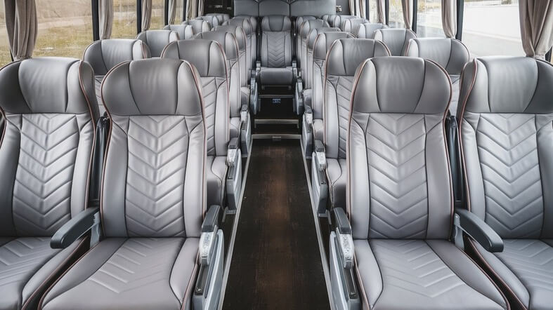 55 passenger charter bus interior allen