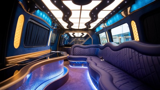 party bus rental inside